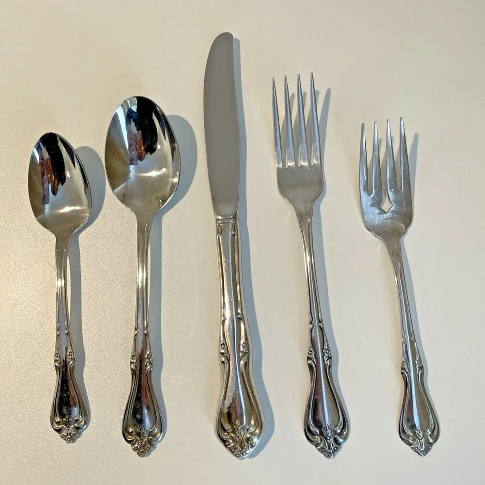 VTG Oneida WM Dalton BRIARWOOD Stainless Steel Flatware 5 Piece Place Setting